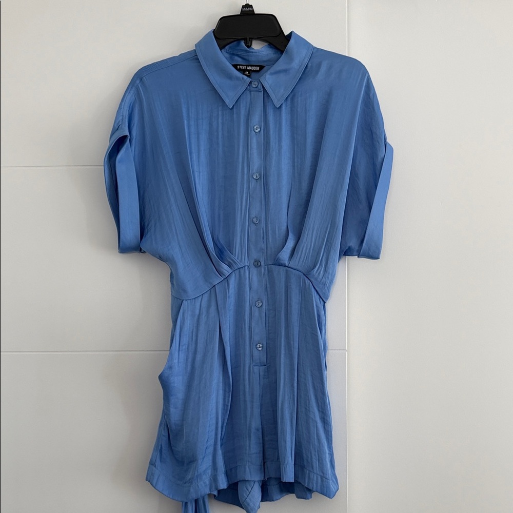 Steve Madden Blue Jumpsuit